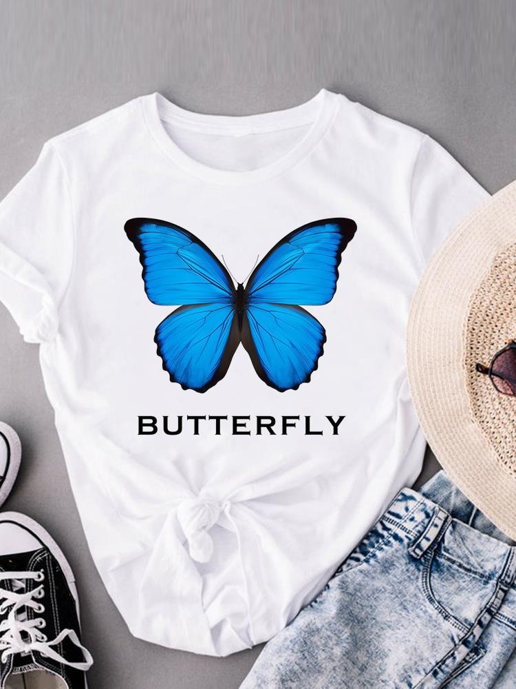 (Asian Size) letter style trend Women's Top Print O-neck Short Sleeve T-shirts Fashion Female Casual T Clothing Graphic Tee