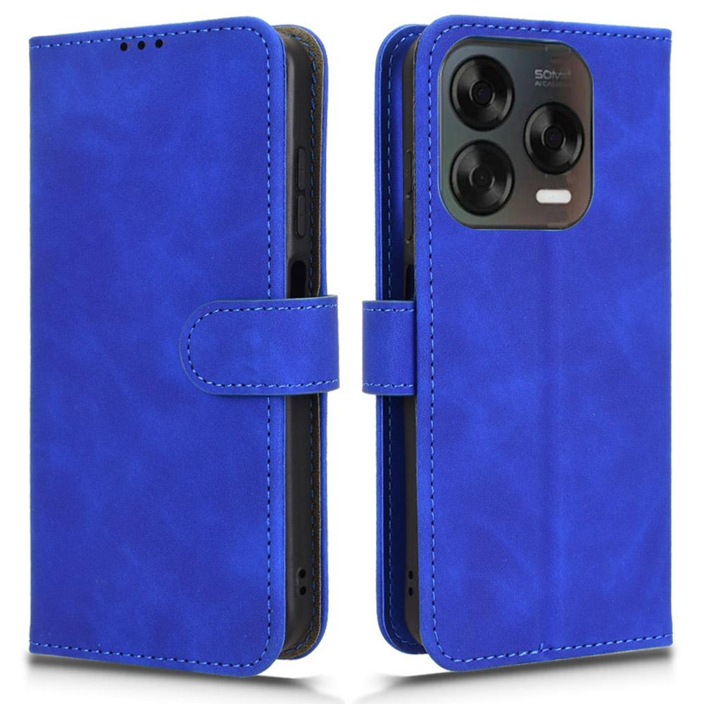 For ZTE Blade V70 Vita Leather Case Skin Feel Anti Drop Wallet Flip Phone Cover