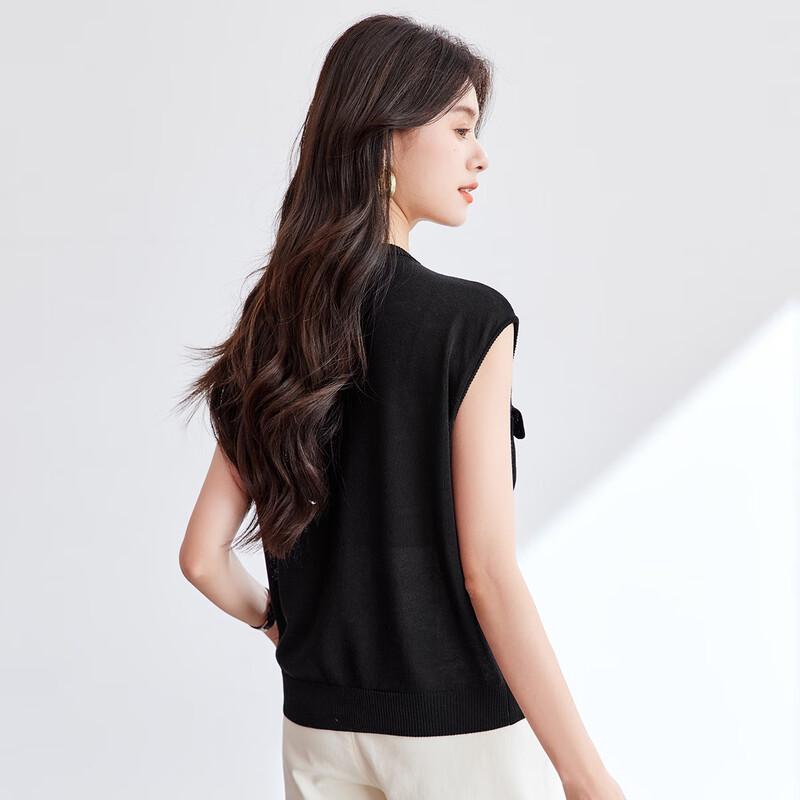 CARBAMMI Women's Thin Knit Sleeveless Cardigan Vest