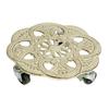 Plant Roller Stand, Rolling Tray, Pot Trolley, Sturdy Iron Structure, Universal Wheels, Suitable for