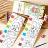 Educational Watercolor Drawing Diary Included Art Brush and Watercolor Paint For Kids Beginner Artists Outdoor Painting