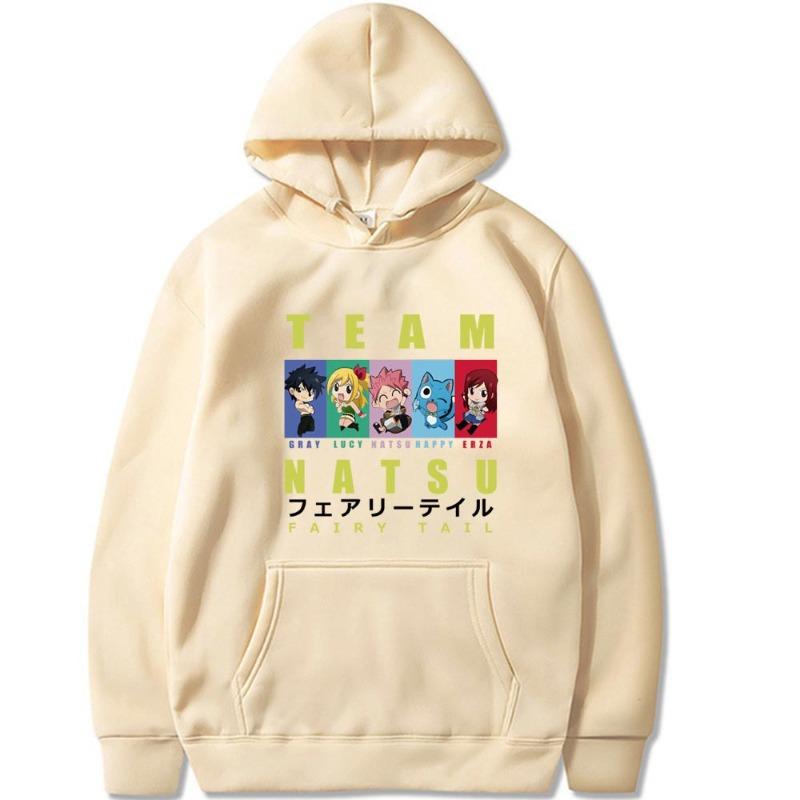 

Хвост Феи Японская Анимация Мужские Толстовки Мальчики Харадзюку Девушки Пуловер Причудливый Музыкальный Подарок Свободный Удобный Свитшот M