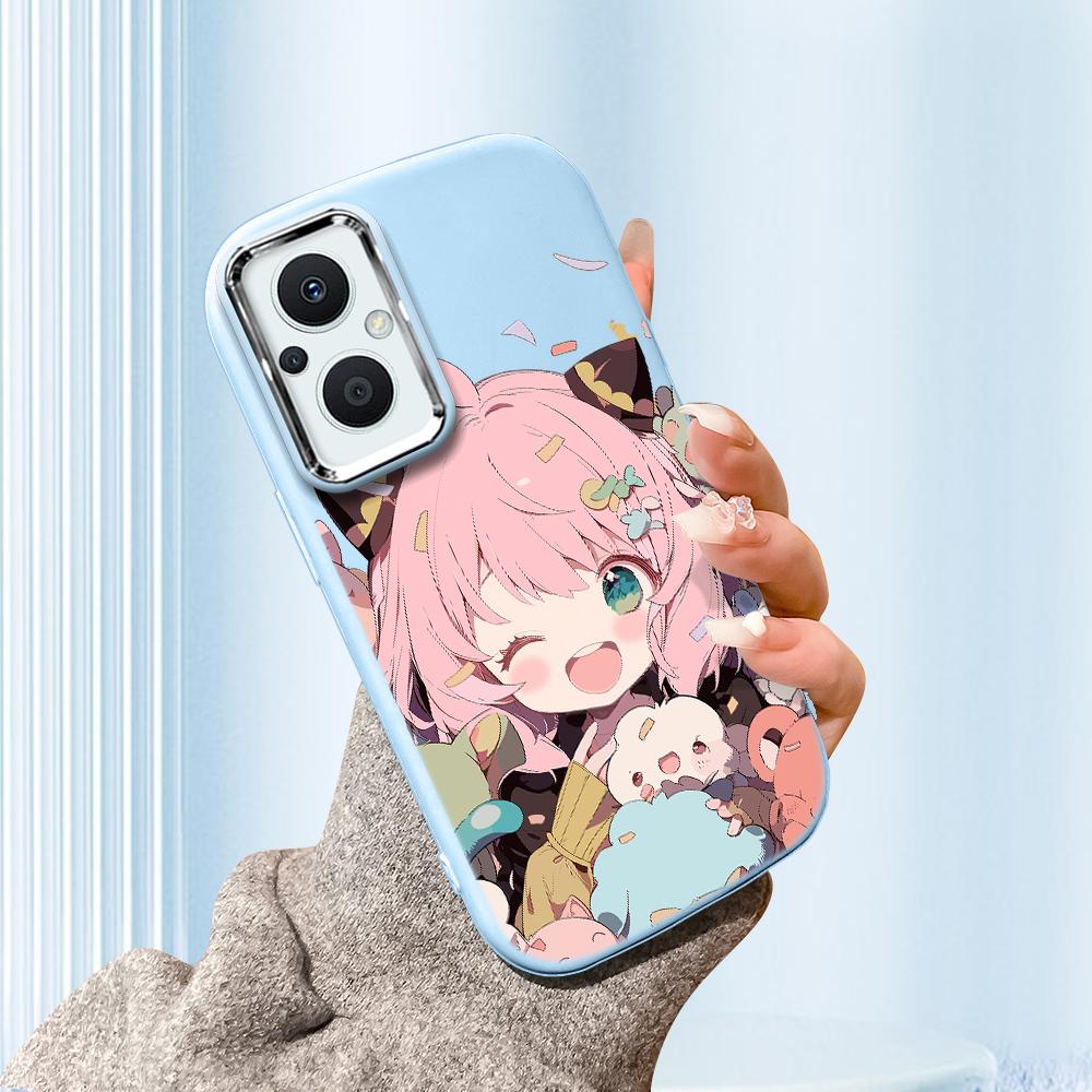 For Vivo V23 V25 V27 V29 V30 Y27S Y28 Y33S Y36 Infinix Hot30I Hot40 Tecno Spark20 Cartoon Black Cat Silver Edge Soft Liquid Silicone Protective Casing