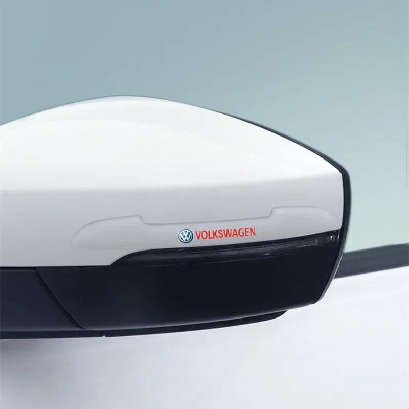 New 4pcs Transparent Door Edge Protector Stickers Anti Collision Strips For VW Volkswagen Polo Golf Passat Scirocco Tiguan