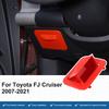 ABS Black/Red For Toyota FJ Cruiser 2007-2026 Car Dashboard Driving Position Fuse Storage Box Car Interior Accessories