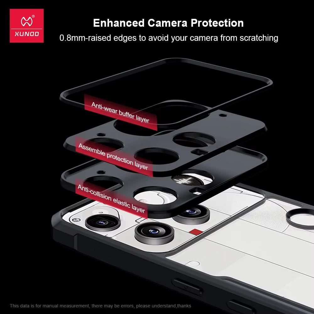 For Nothing Phone 3 Case XUNDD Casing Anti Fall Bumper Protective Shell Transparent Phone Cover For Nothing Phone 3