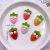 12pcs Colorful Cartoon Cute Big Eyes Carrots Figurine Flatback Stone DIY Christmas Jewelry Applique Home Decor Crafts Accessorie