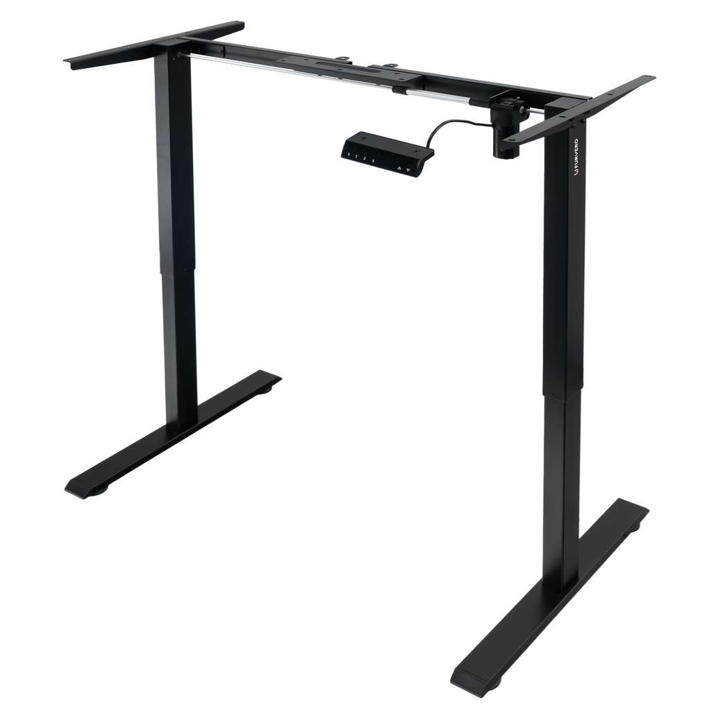 Furvero 1-motor Electric Adjustable Desk Frame (max Countertop. 120-140 X 60-70 Cm) Black N