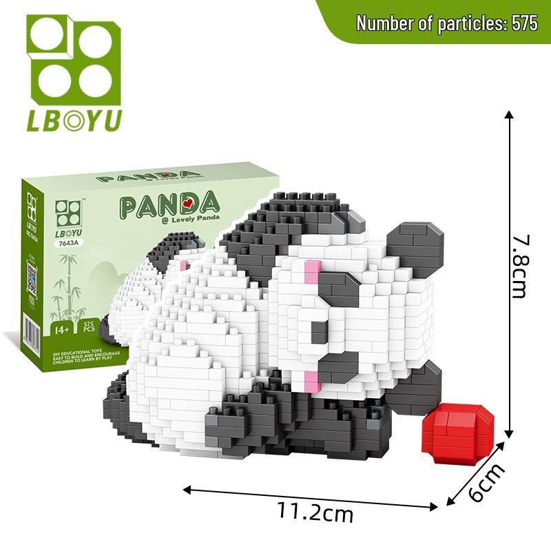 

Lego Панда Хуахуа Навчальний Мультяшний Вуличний Лоток Конструктор для Дітей