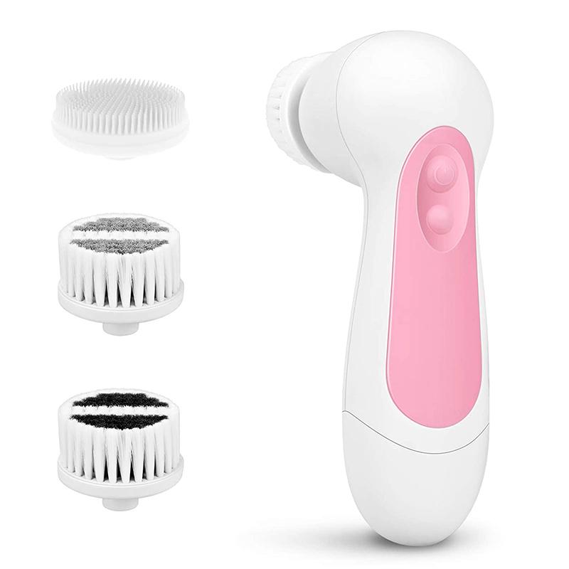 2021 Best Seller Waterproof Deep Cleaning Electric Facial Scrub Brush Exfoliating Spin Facial Brush Cleanser