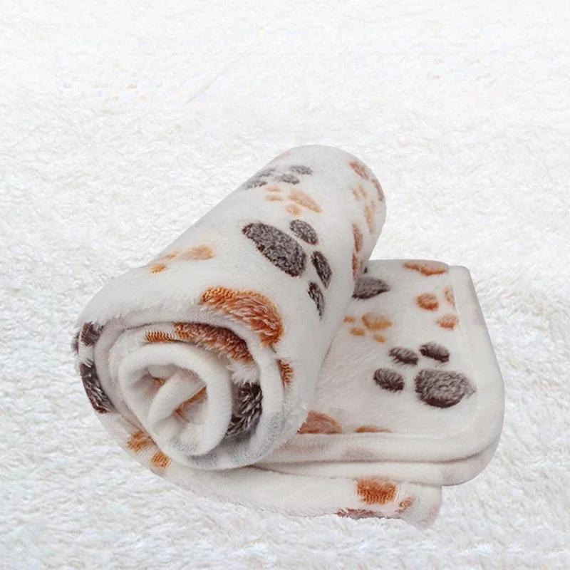 Soft Fluffy Pet Blanket Winter Warm Dog Blanket Cute Pet Bed Sheet Warm and Comfortable Cat and Dog Cushion Blanket Pet Supplies