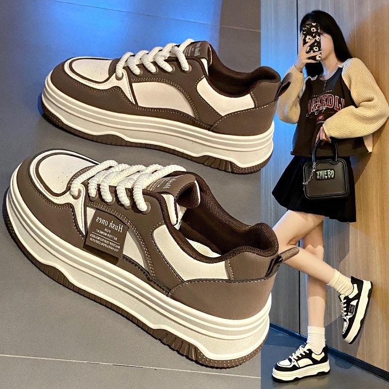 High-value campus 22 spring and autumn new platform casual board shoes sports shoes 35 чёрный