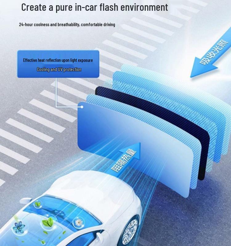 Car Sunshade Umbrella - Heat Insulation, Light Blocking, Universal Fit Shield for Summer Protection