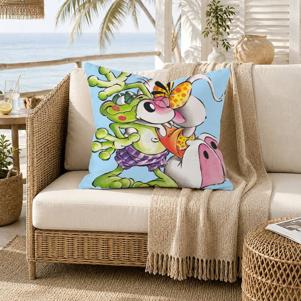 Cartoon Diddl Mouse Pillow Case for Sofa Living Room Home Office Decor Protective Cover
