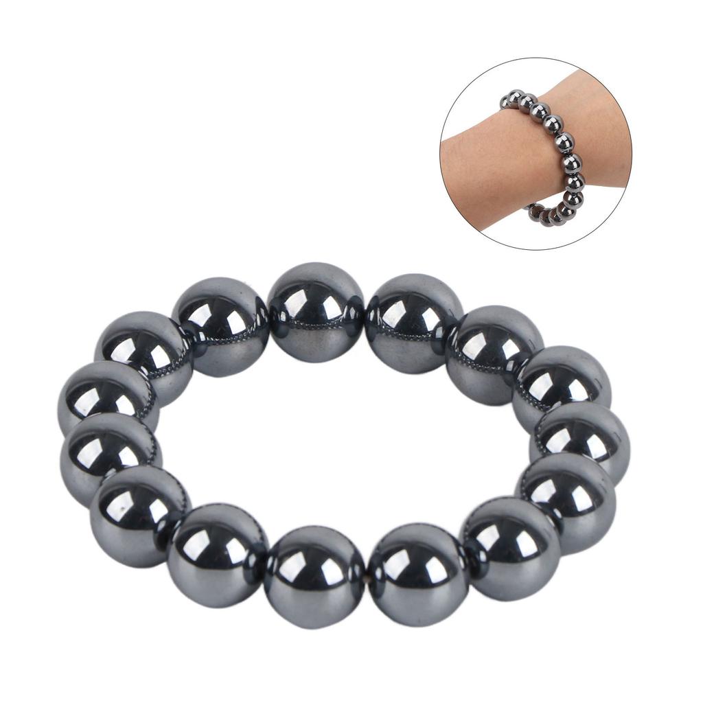 Terahertz Bracelet   Round Beads Unisex Terahertz Healing Stretch Bracelet