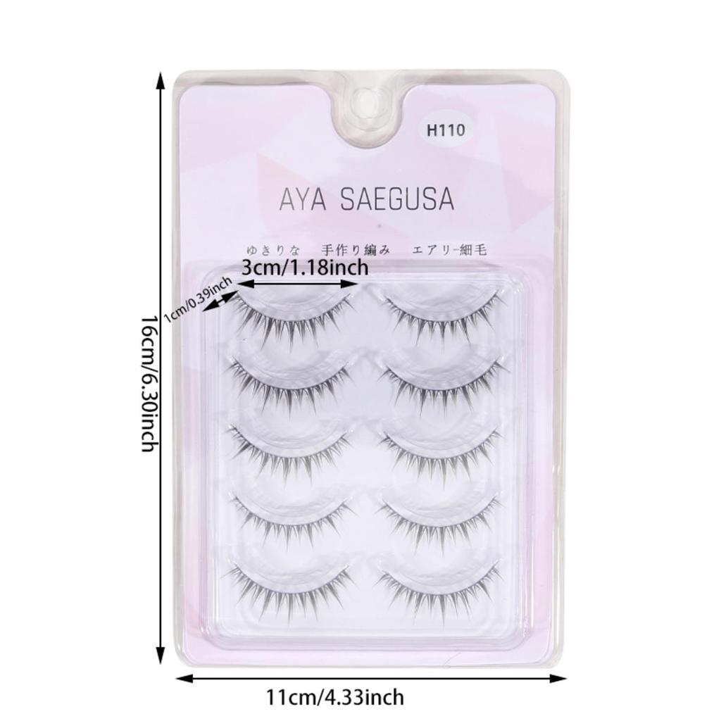 5 Perechi Gene False Naturale Machiaj Gene Artificiale Fete Femei DIY Extensie Gene Cosplay Cosmetice Instrument de Frumusețe