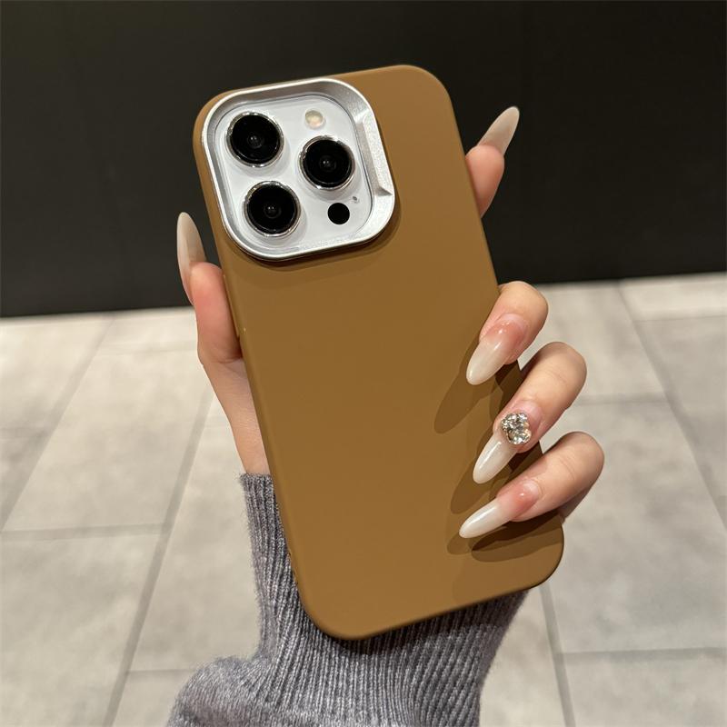 Luxury Liquid Silicone Soft Plain Phone Case For iPhone 16 15 14 Plus 13 12 11 Pro Max 2 IN 1 Matte Bumper Shockproof Cover