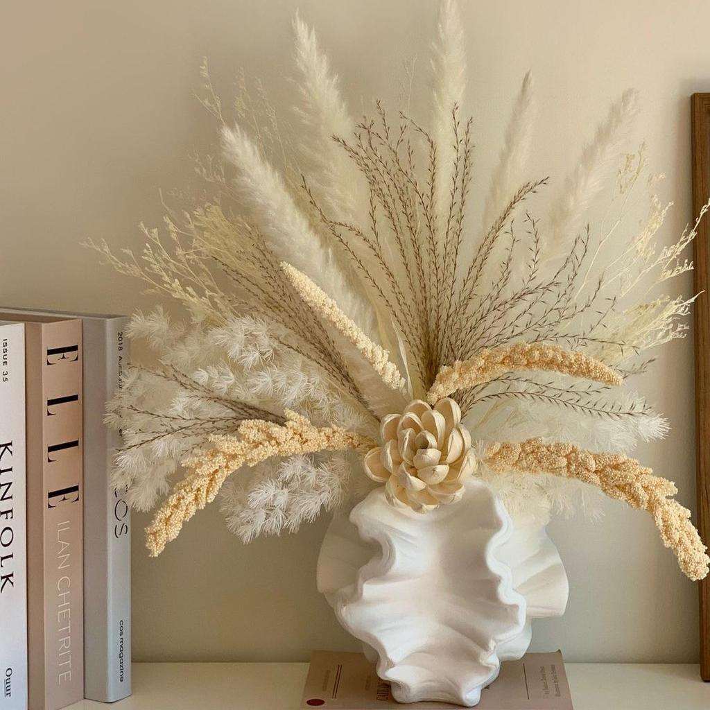 Wabi-Sabi Style Dried & Preserved Flower Bouquets for Living Room & Bedroom Decor