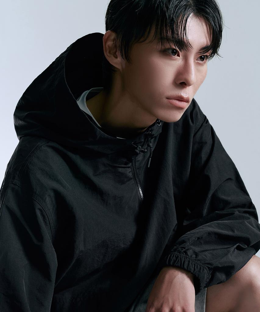 Atez Aero Tech Hooded Anorak Windbreaker [Black]