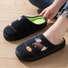 Fashion Winter Women's Slippers Home Plush Luxury Designer Woman Shoes Platform Fuzzy Fur Slides Cartoon Dog Elegant Footwear Indoor New
