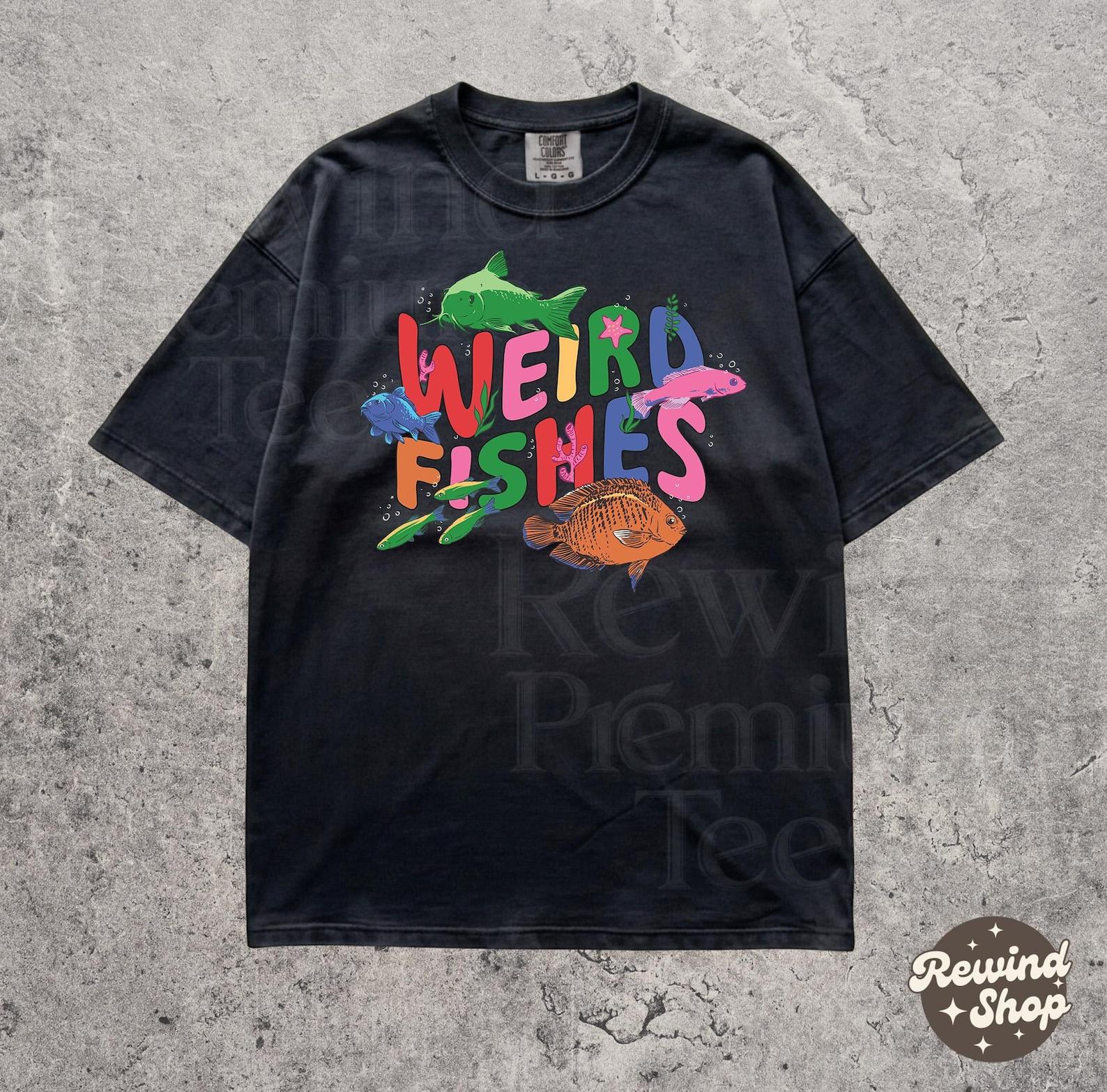Weird Fishes Comfort Colors Graphic Tee - Music Artist Style Tshirt - Cute Ocean Lover Top XL