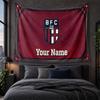 Personalized Tapestry Wall Hanging Bologna FC Pattern Art Background Cloth