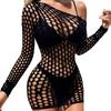 One Shoulder Exposed Dress Hollow Top Skirt Elegant Gowns Sexy Dresses Women'S Mini Dress