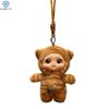 1PC Cute Cartoon Leopard Series Big Eyes Vinyl Face Plush Doll Pendant Backpack Decoration Gifts