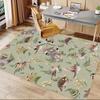 1PC forest animals Non-Slip Floor Carpet Compatible for Office&Living Room&Bedroom&Dining room - Flat- Soft & Pattern, Vibrant Colors-W311