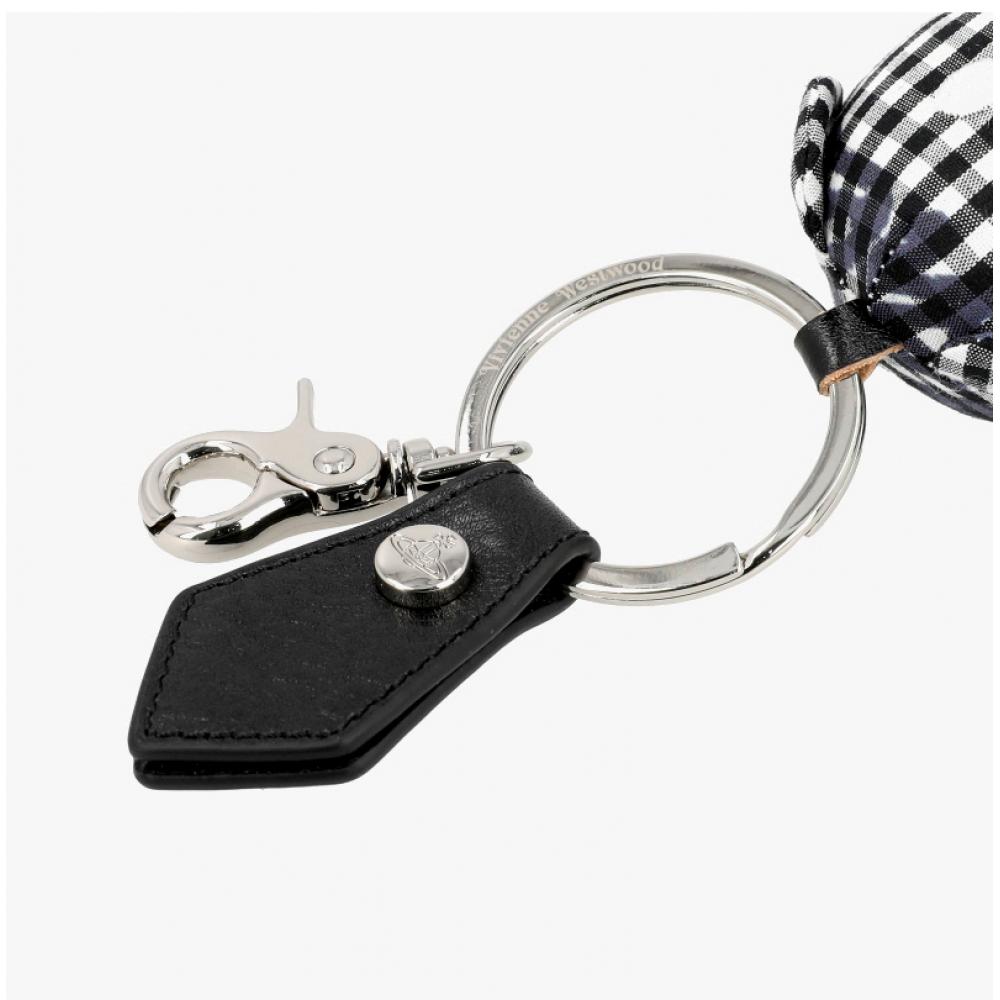 Vivienne Westwood Check Teddy Bear Keyring 82120005u W011t O302