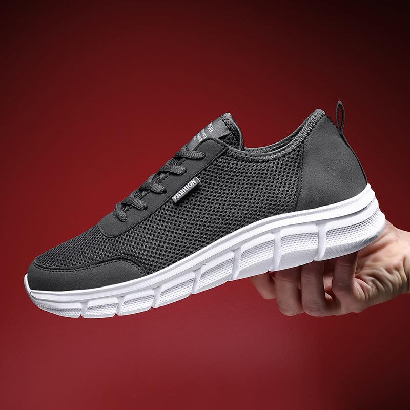 Summer ultra-light casual sports shoes mesh breathable large size running men's shoes
