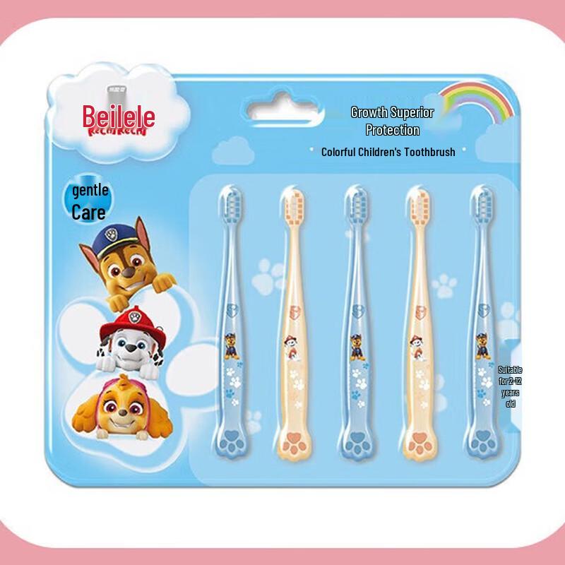 Leng Suan Ling Paw Patrol Kids Soft Bristle Toothbrush 5-Pack