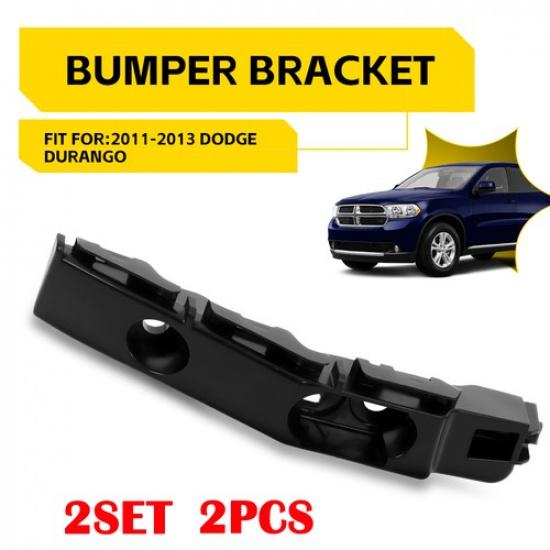 2X 55079225AC Front Bumper Bracket For Dodge Durango 2011-13 Driver Left Black K