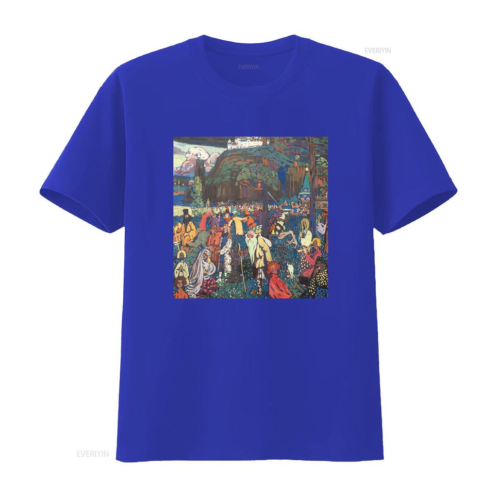 Colorful Life Das Bunte Leben Wassily Kandinsky T Shirt Art Fine For Her Him Lover Vintage Stylish Homme Soft Stretched