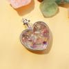 Natural Crystal Heart Pendant Wishing Bottle Crystal Necklace Sweater Chain Healing Gift to Wear