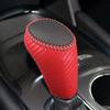 Car PU Leather Carbon Fiber Gear Shift Knob Handball Trim Cover For Chevrolet  Chevy Malibu XL 16-20 Equinox 17-19 Cruz 17-18