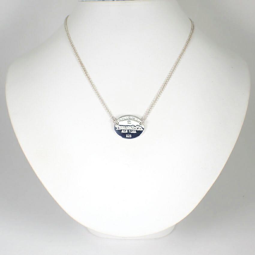[Pre-owned] TIFFANY/Tiffany 925 Return to Tiffany Oval Double Chain Necklace/j67-2