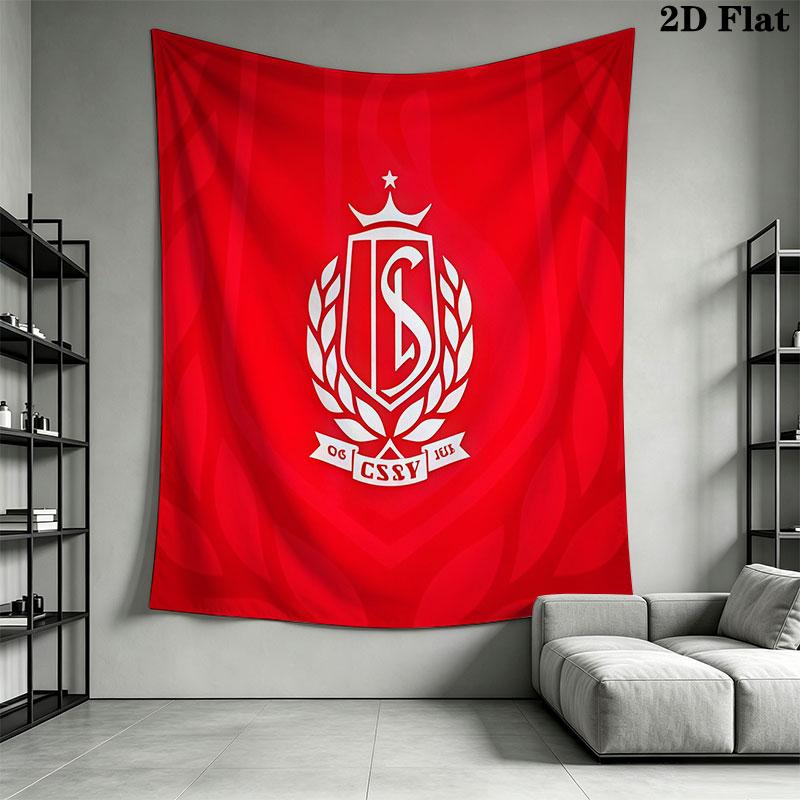 STD Liège logo Wall Hanging Printed Fabric Blanket Decorative Tapestries for Bedroom Living Room Home Decor