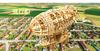 [med358] 3D Holzpuzzle, Bastelset, Lernspielzeug, Bastelmodell, DIY Holzpuzzle, Geschenk für Erwachsene, Jungen, Mädchen, Geburtstage, (Luftschiff)
