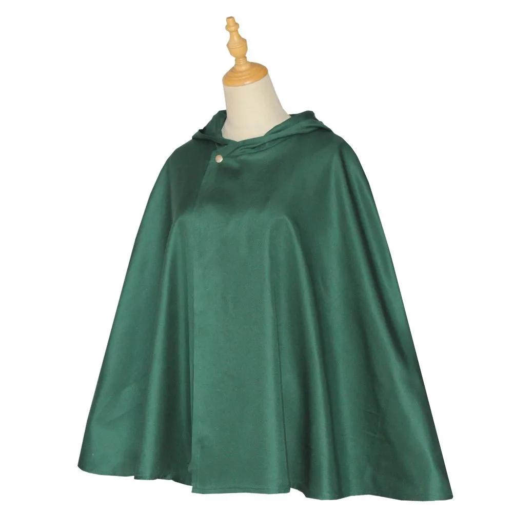 Anime Cloak Shingeki No Kyojin Scouting Legion Cosplay Costume Cos Green Cape Mens Clothes Cosplay Costume Women