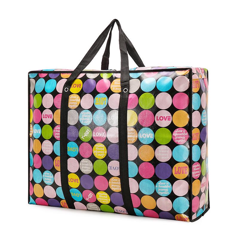 Satin Foaming Quilted Cotton Travel Bag: Large, Waterproof Oxford Cloth Organizer.