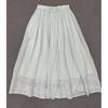 Johnature Lace Skirts Women Summer Lace-up Elasticated Solid Color Casual Simple Loose Skirts