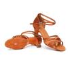 Adult High Heels Latin Dance Shoes Forged Fabric Soft Soled Dance Shoes Women's Dance Performance Practice Shoes