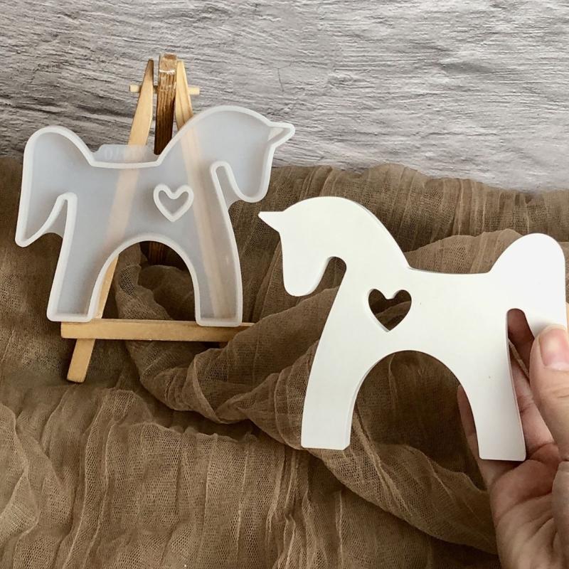 Delicate Small Horse Silicone Casting Mold For Crafting Decorative Plasters Ornament And Cake Decors Valentines Day Gift