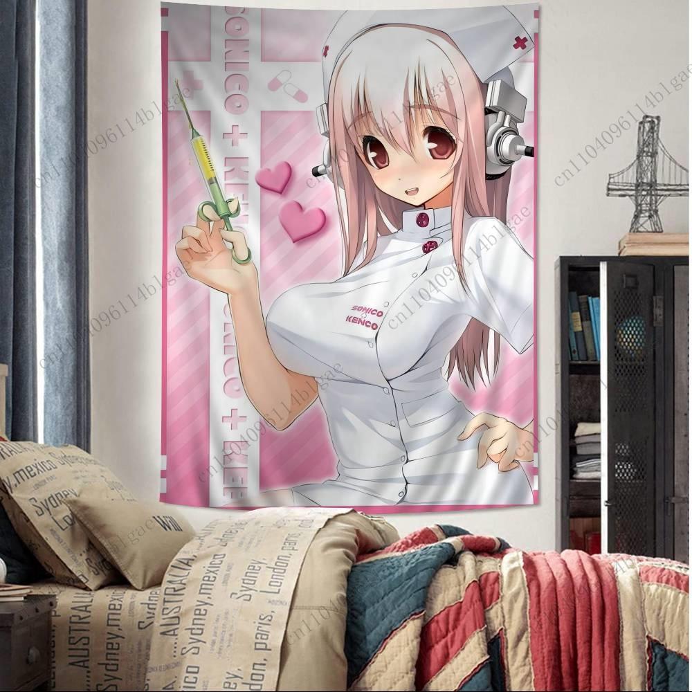 Anime Girl Tapestry Kawaii Anime Wall Decor Cute Anime Wall Art Anime Theme Home Decoration Theme Background Tapestry Wall Hangi