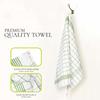 6/12Pcs Kitchen Towels, HOOHNICE, Classic Plaid Dish Towel Scouring Pad