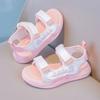 Girls' Sandals Summer Fashion Soft Bottom Middle School Children's Sports Student Princess Open Toed Children's Beach Shoes