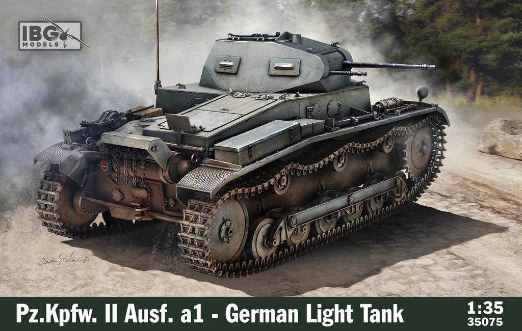 IBG 1/35 German Panzer II A1 Light Tank Plastic Model Kit PB35075 (Tank)