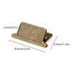 Vintage Alloy Metal Clip Note Holder Zinc Alloy Bookmark Paper Clip For Travelers Notebook File Receipt Office Stationery Gift
