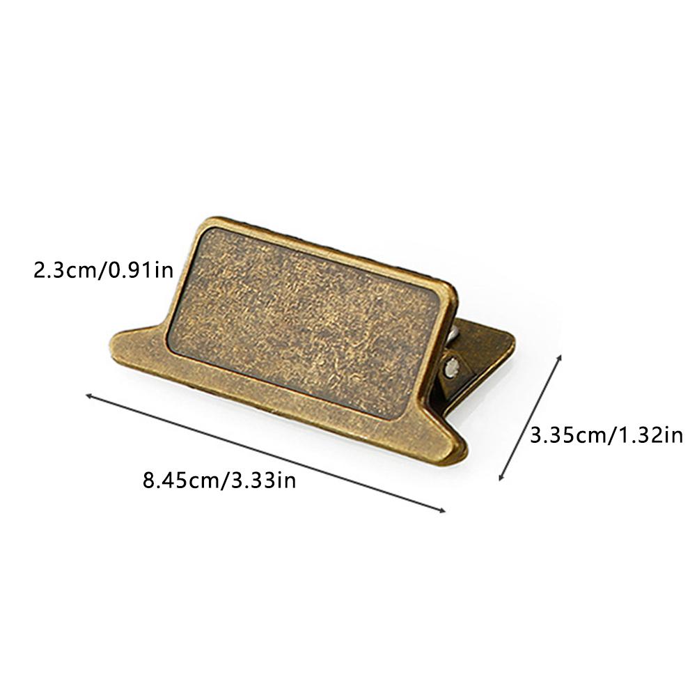 Vintage Alloy Metal Clip Note Holder Zinc Alloy Bookmark Paper Clip For Travelers Notebook File Receipt Office Stationery Gift